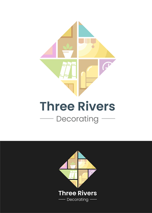 Logo-Design von GraphicMonster für Three Rivers Decorating | Design: #31897896