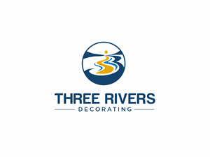 Logo-Design von Yash4 für Three Rivers Decorating | Design: #31910758
