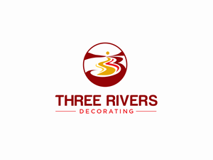 Logo-Design von Yash4 für Three Rivers Decorating | Design: #31910848