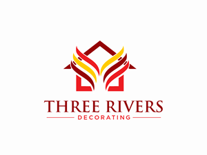Logo-Design von Yash4 für Three Rivers Decorating | Design: #31910849