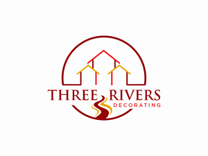 Logo-Design von Yash4 für Three Rivers Decorating | Design: #31910973