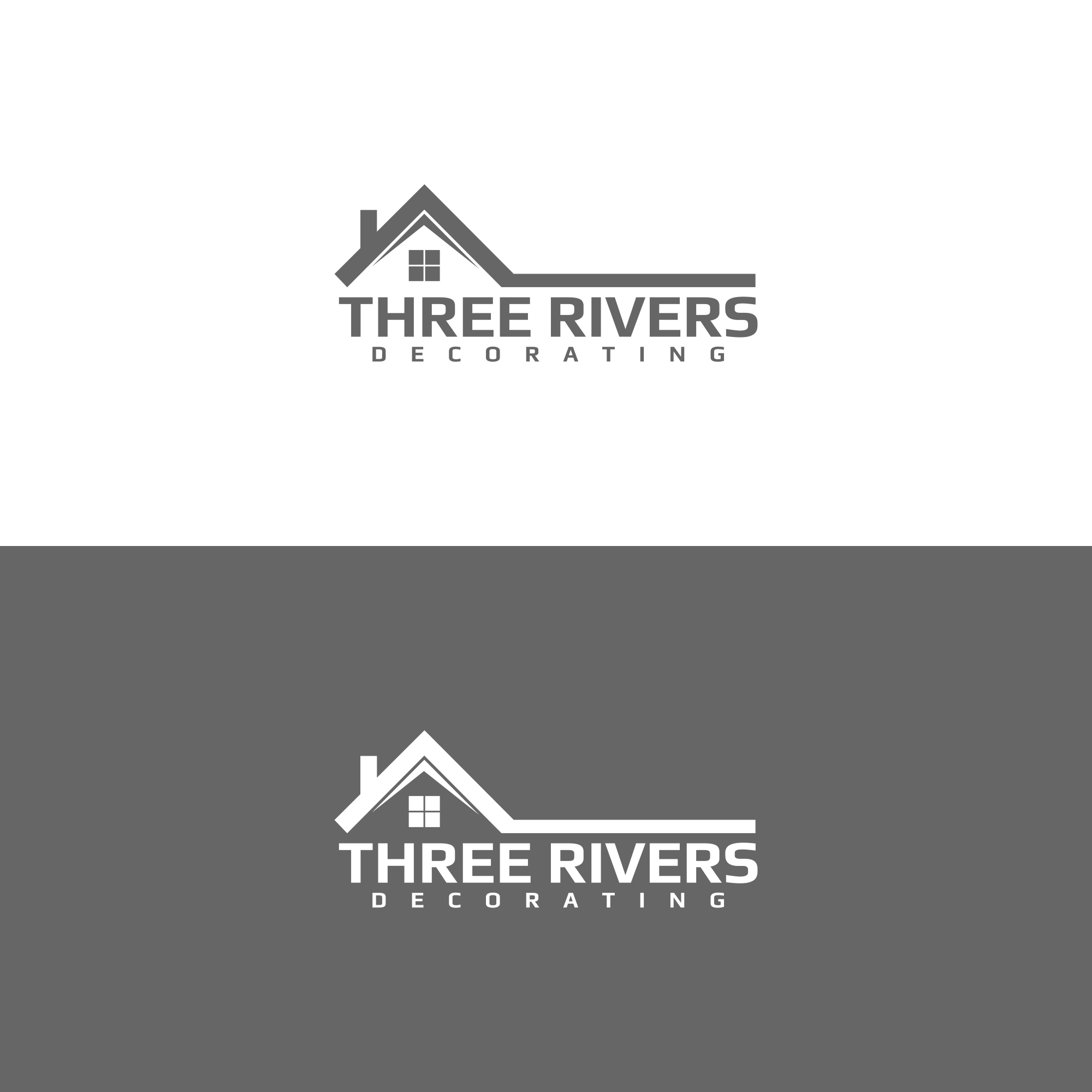 Logo Design by ni9 for Three Rivers Decorating | Design #31912677