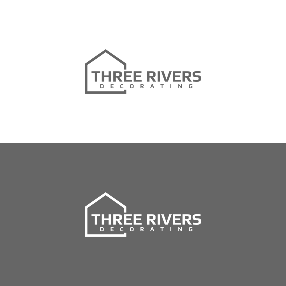 Logo Design by ni9 for Three Rivers Decorating | Design #31916244