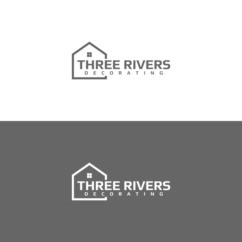 Logo Design by ni9 for Three Rivers Decorating | Design #31916252