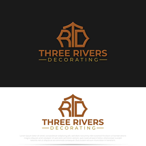 Logo Design by Pilot_DesignR™ for Three Rivers Decorating | Design: #31877425