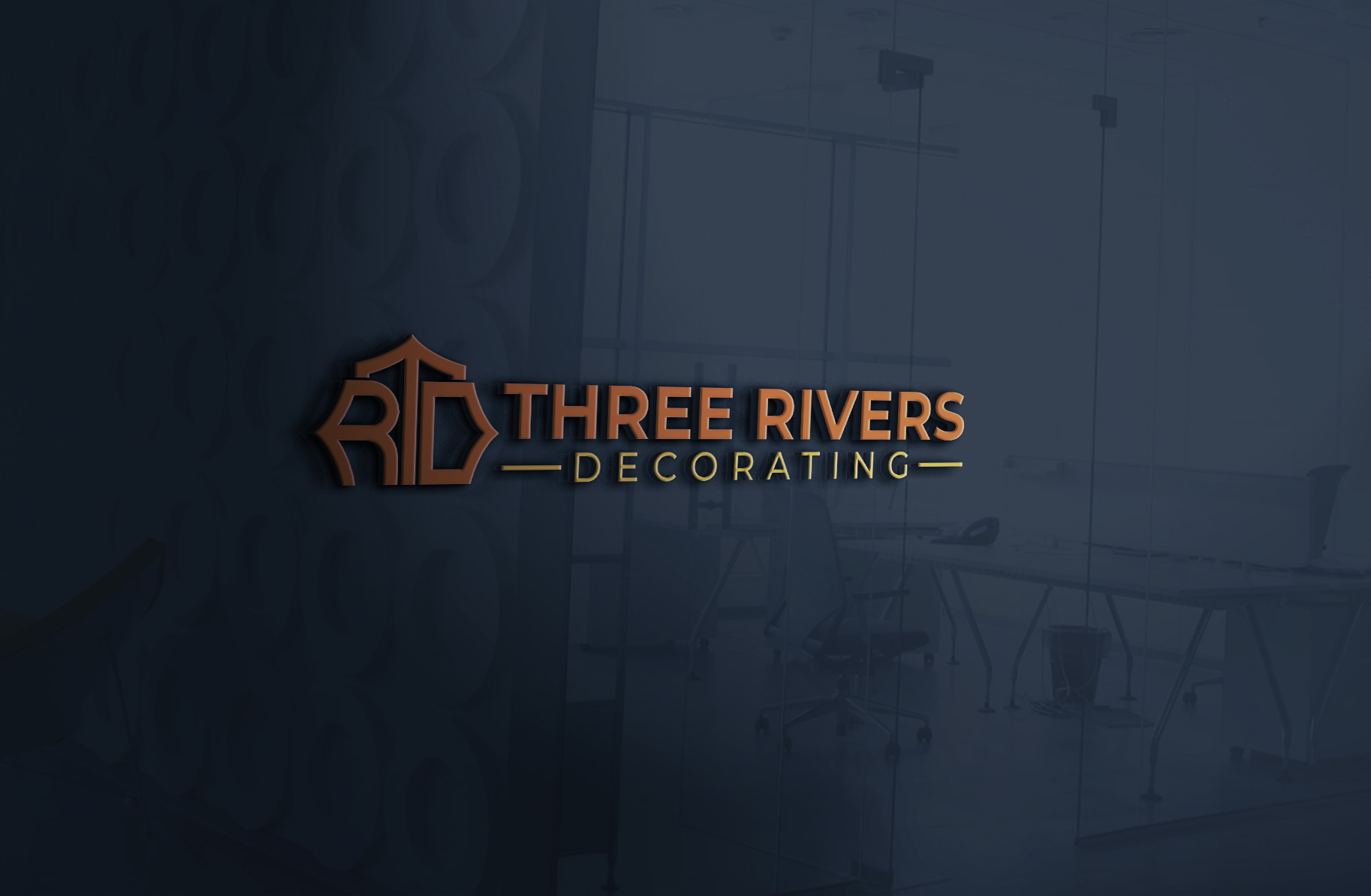 Logo Design by Pilot_DesignR™ for Three Rivers Decorating | Design #31877427