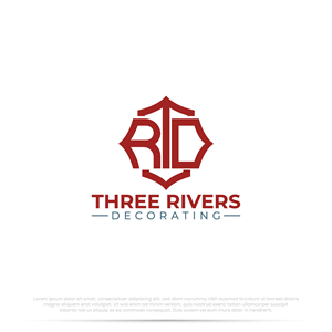 Logo Design by Pilot_DesignR™ for Three Rivers Decorating | Design: #31877428