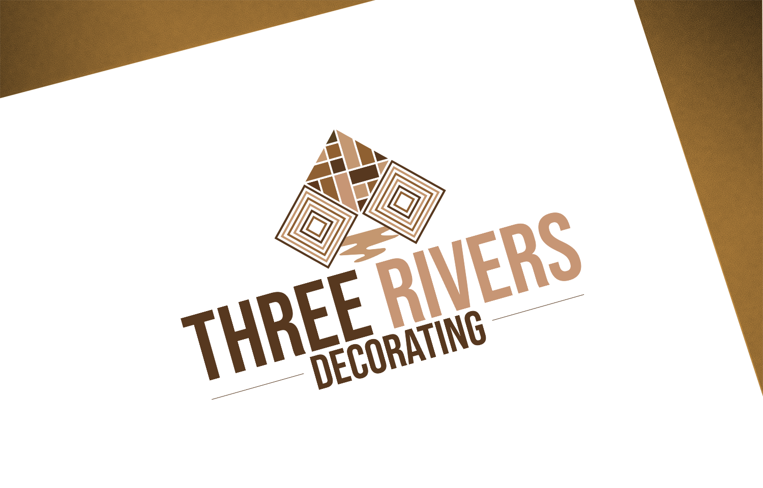 Logo Design by Think1st for Three Rivers Decorating | Design #31914572