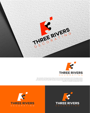 Logo-Design von momo57 für Three Rivers Decorating | Design #31910816