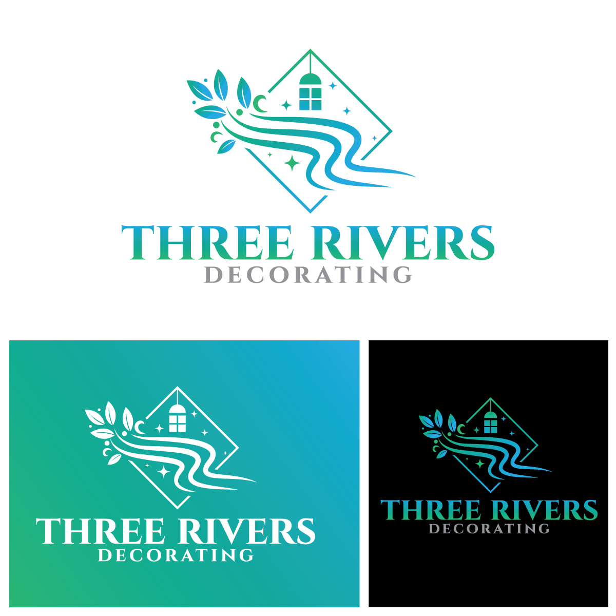 Logo Design by riya.mitra07j for Three Rivers Decorating | Design #31870215