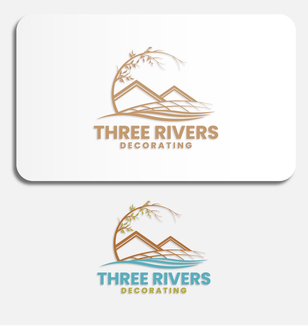 Logo Design by SunuAji_DC for Three Rivers Decorating | Design #31909259