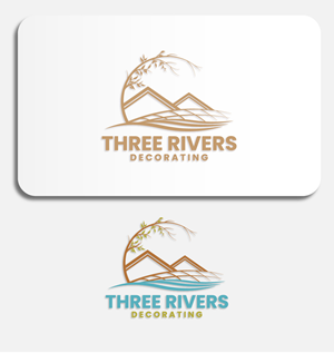 Logo Design by SunuAji_DC for Three Rivers Decorating | Design: #31909259