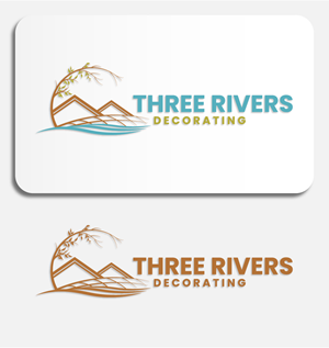 Logo Design by SunuAji_DC for Three Rivers Decorating | Design: #31909265