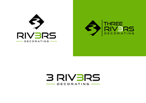 Logo-Design von graphics1 für Three Rivers Decorating | Design #31915977