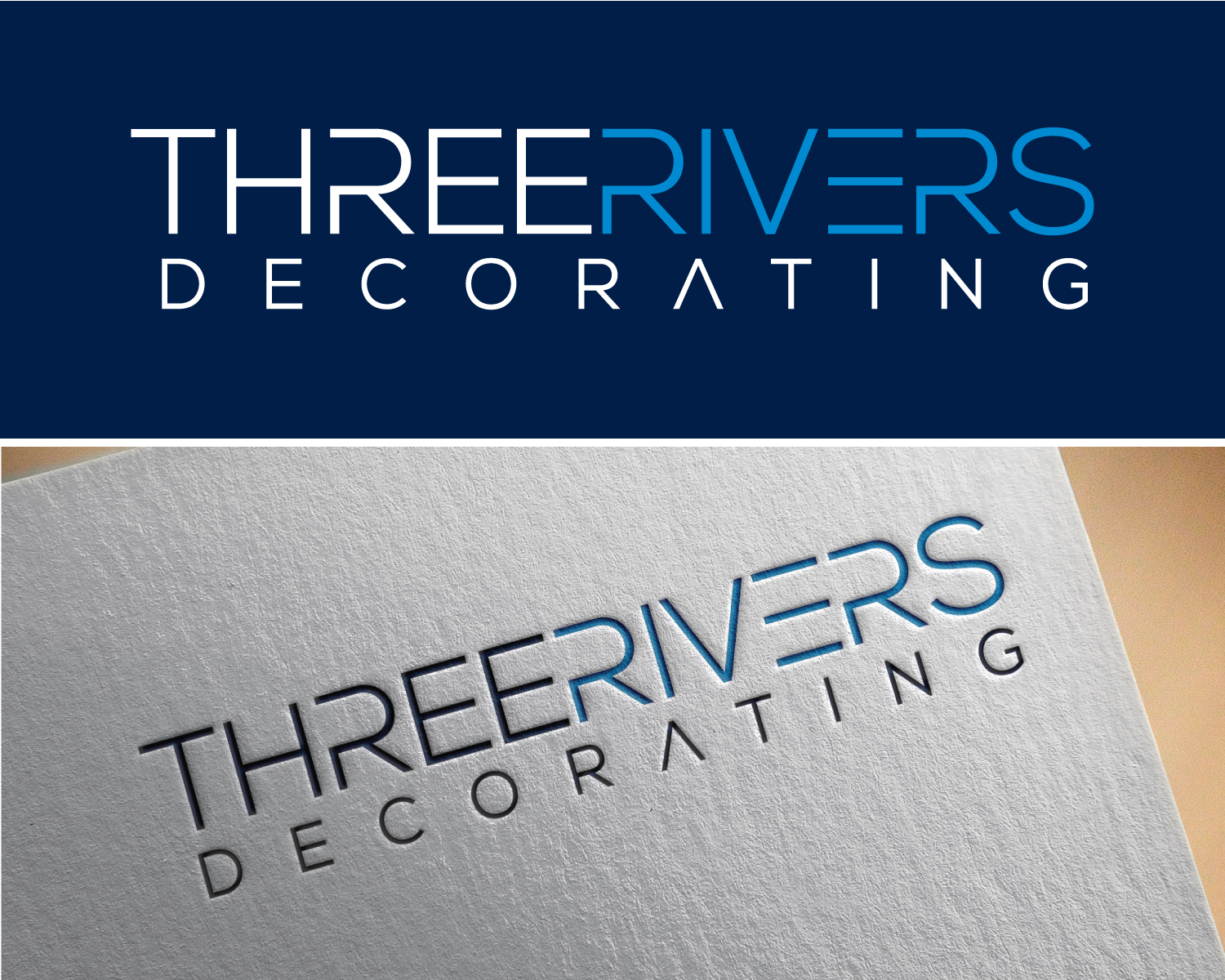 Logo Design by Atec for Three Rivers Decorating | Design #31881215