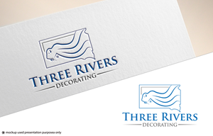 Logo Design by Rubia@ for Three Rivers Decorating | Design: #31873659