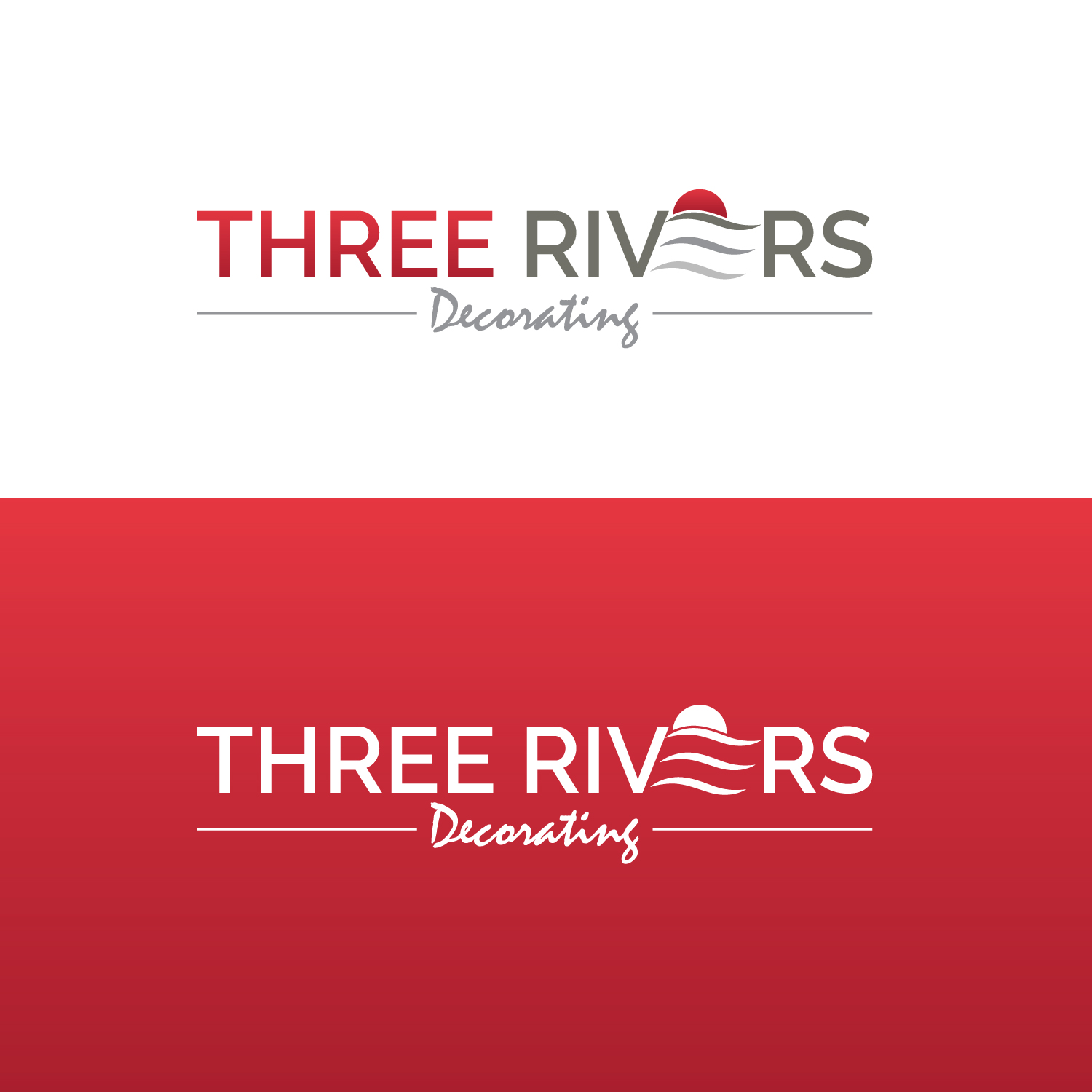 Logo Design by EnaGraph for Three Rivers Decorating | Design #31907749