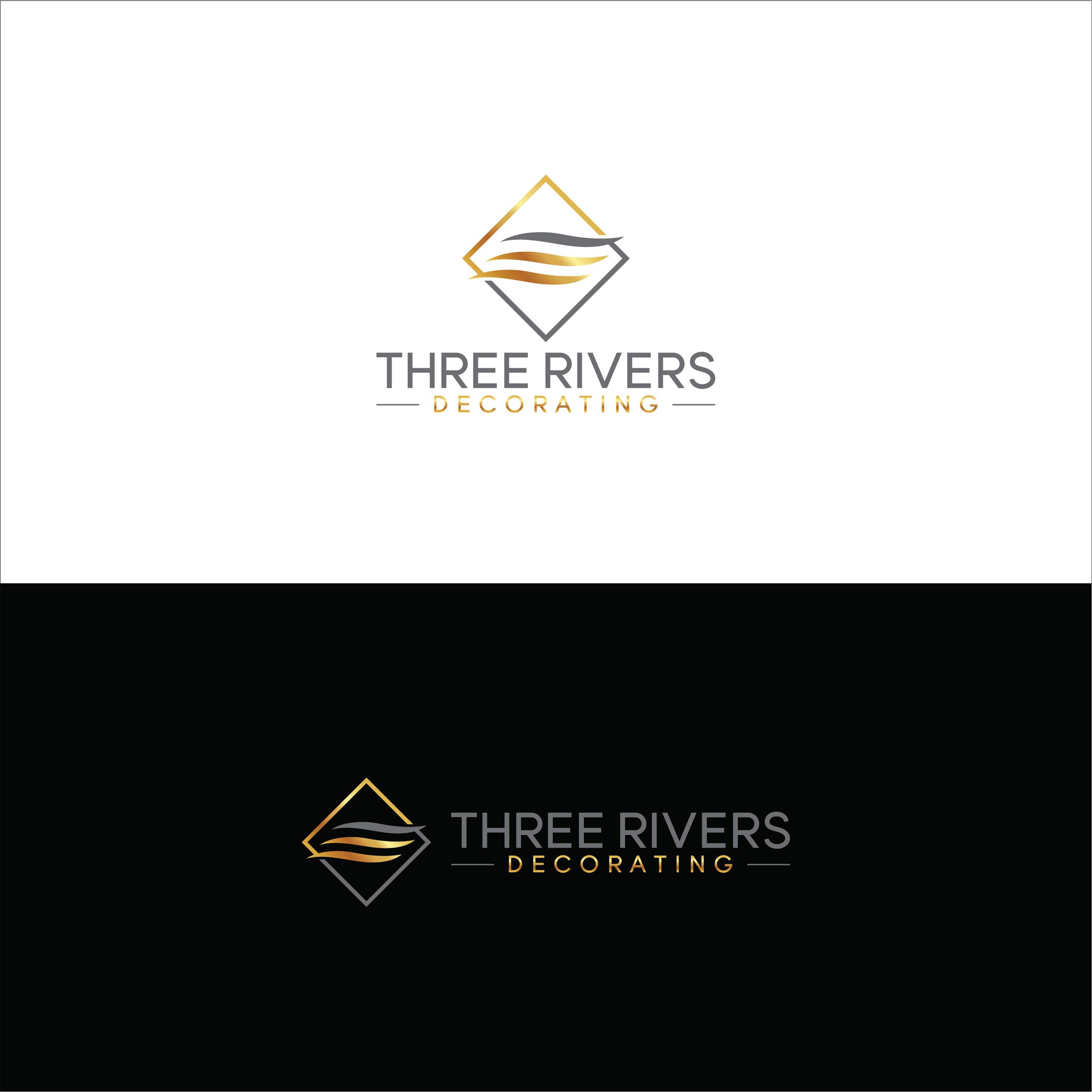 Logo Design by gauravgraphy for Three Rivers Decorating | Design #31910495