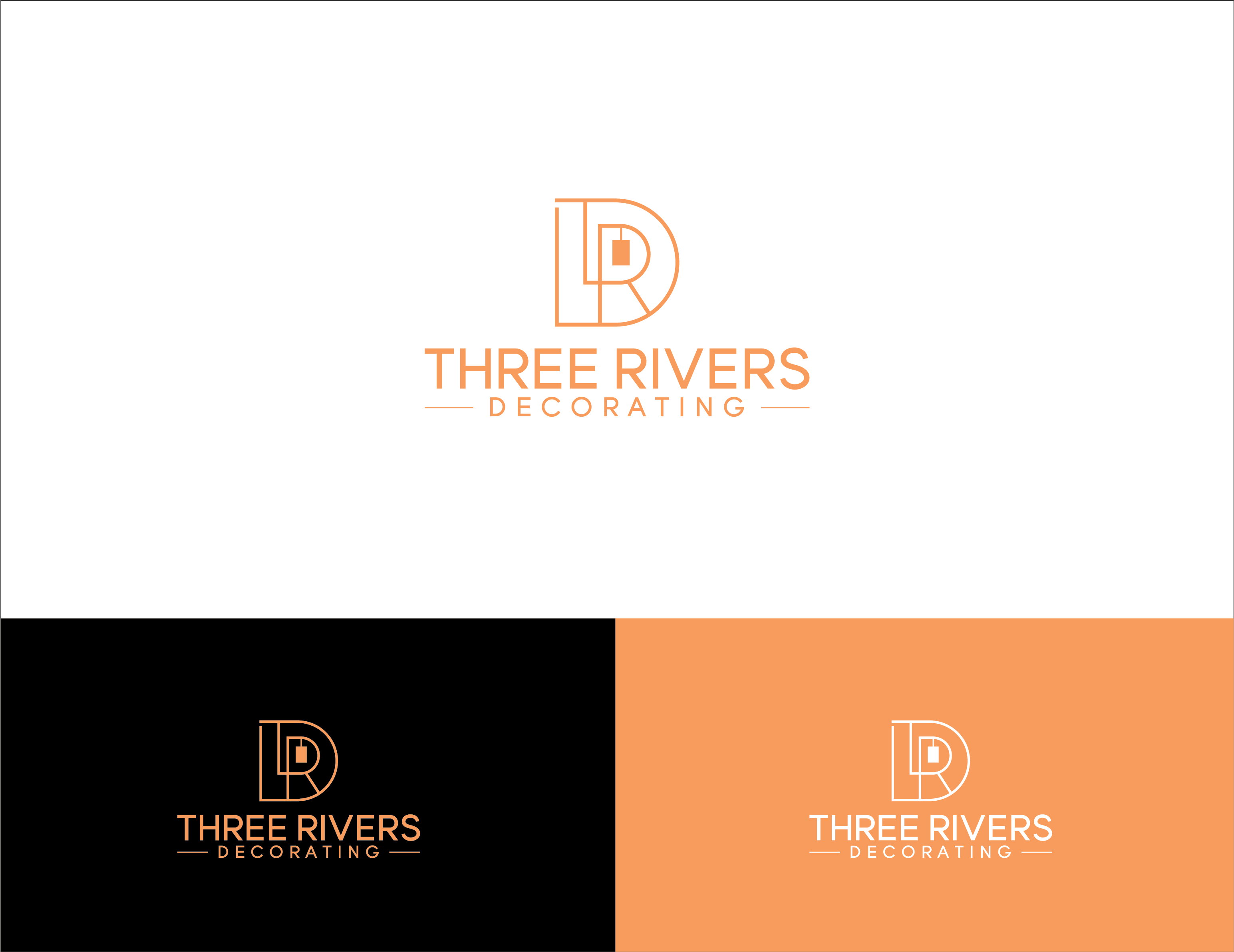 Diseño de Logo por gauravgraphy para Three Rivers Decorating | Diseño #31933207