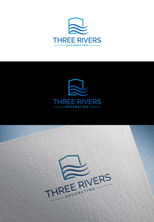 Logo Design by flora.c design for Three Rivers Decorating | Design: #31874578