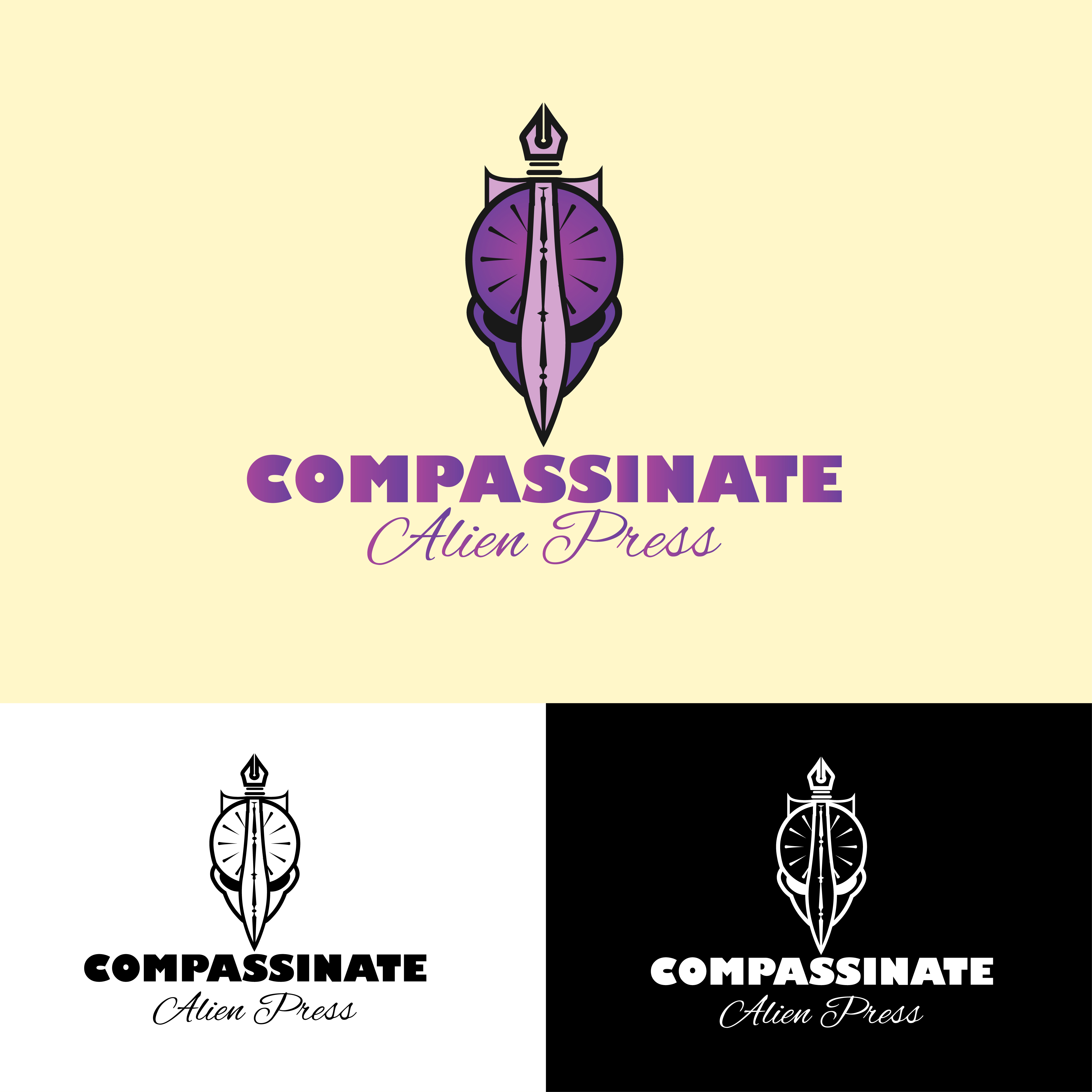 Logo Design by ArtTreat for Compassionate Alien Press | Design #31903001