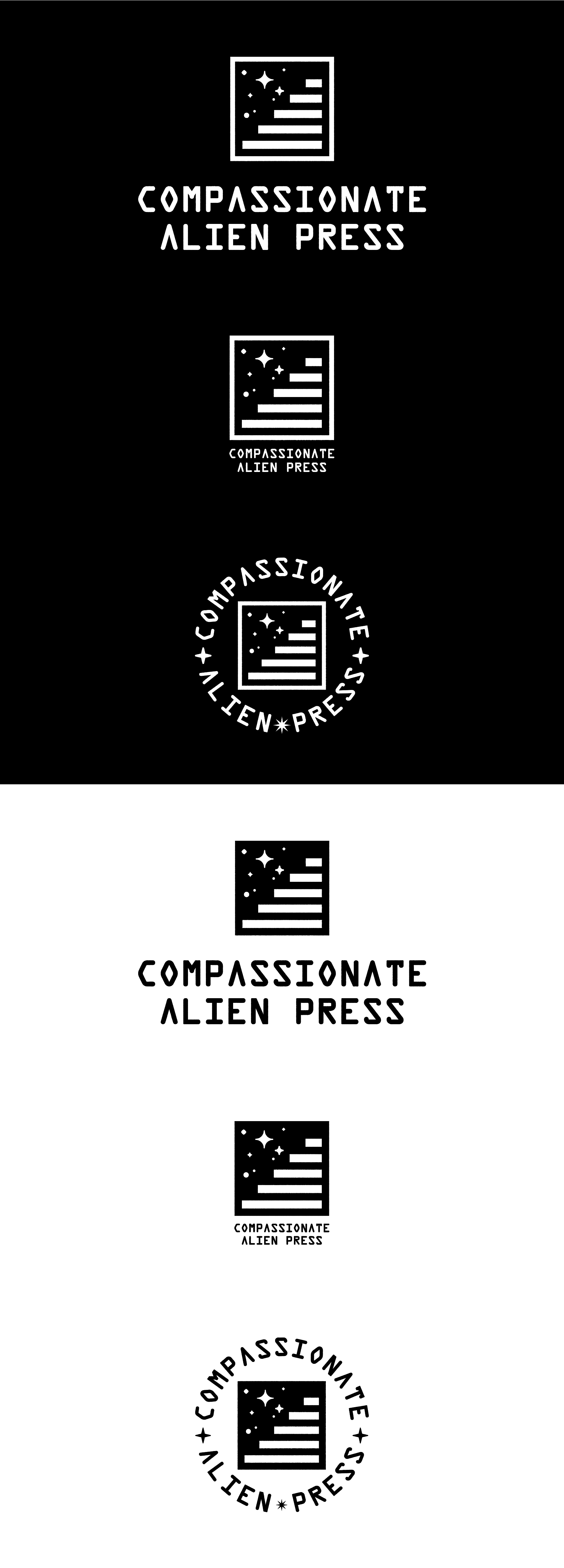 Logo Design by Oleksandr Tovarkov for Compassionate Alien Press | Design #31875758