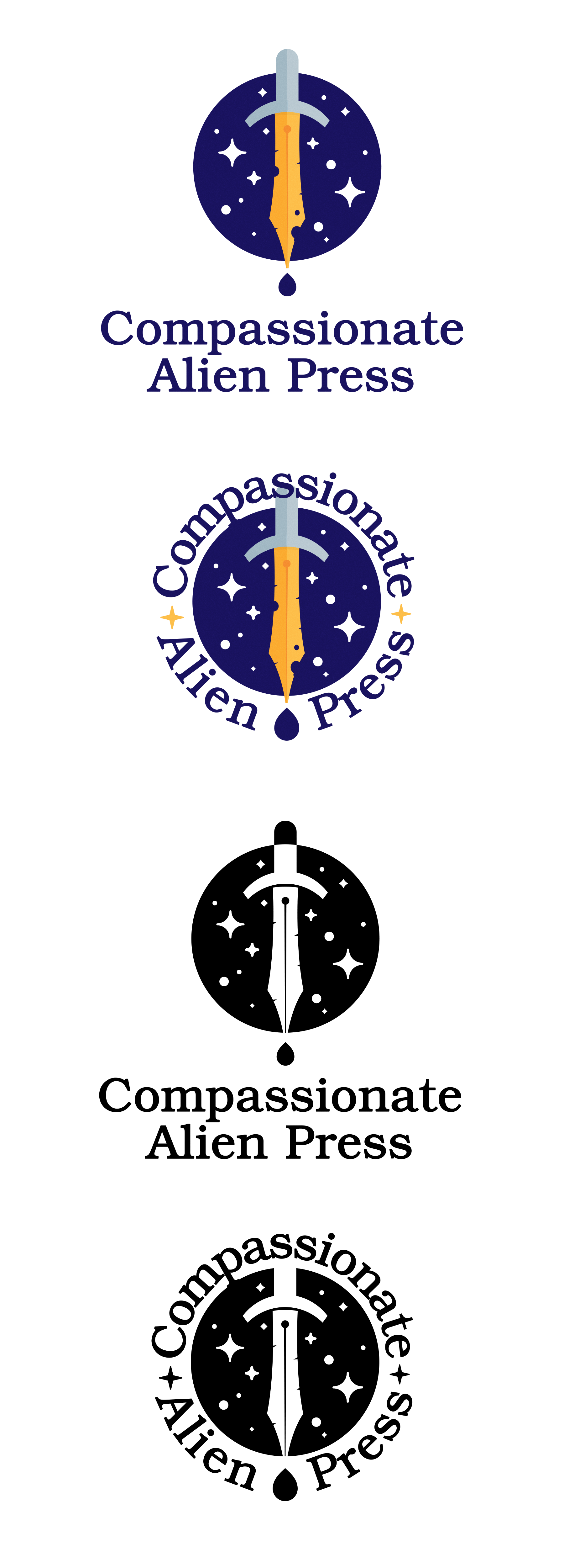 Design de Logo par Oleksandr Tovarkov pour Compassionate Alien Press | Design #31891298