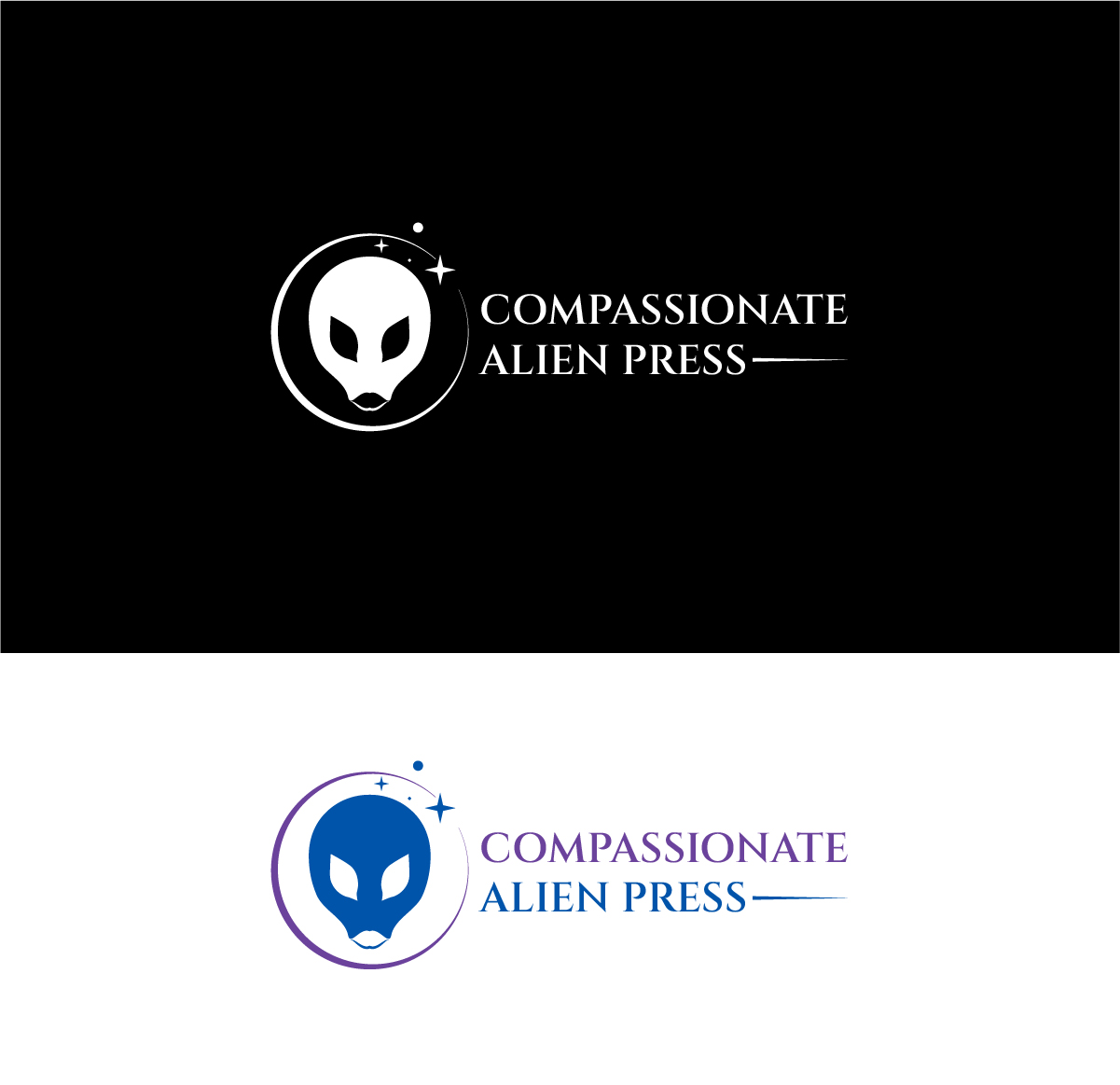 Logo Design by Owltive for Compassionate Alien Press | Design #31877042