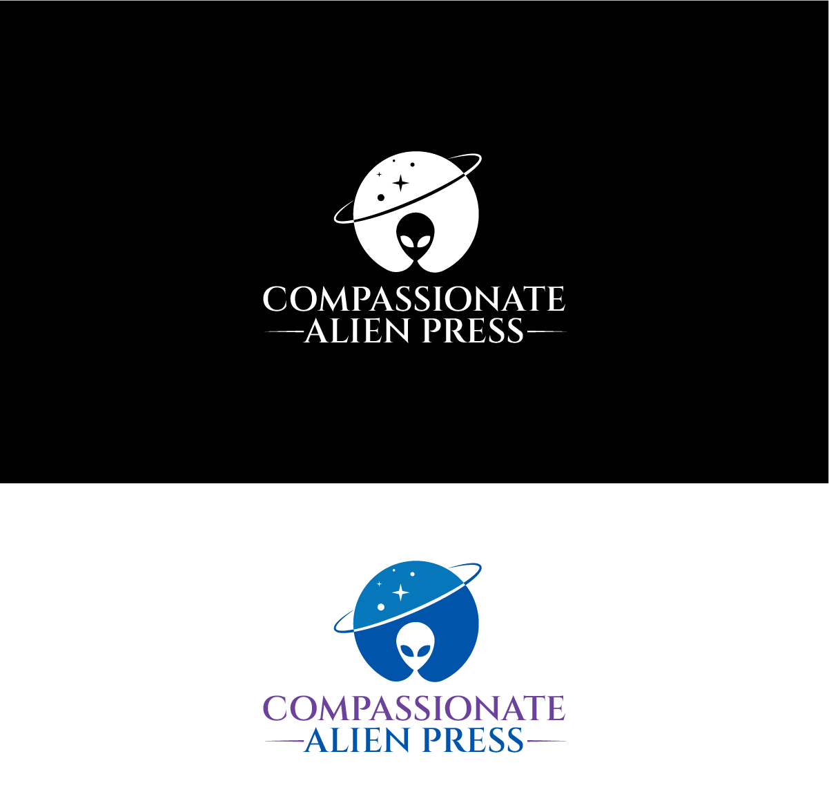 Logo Design by Owltive for Compassionate Alien Press | Design #31877043