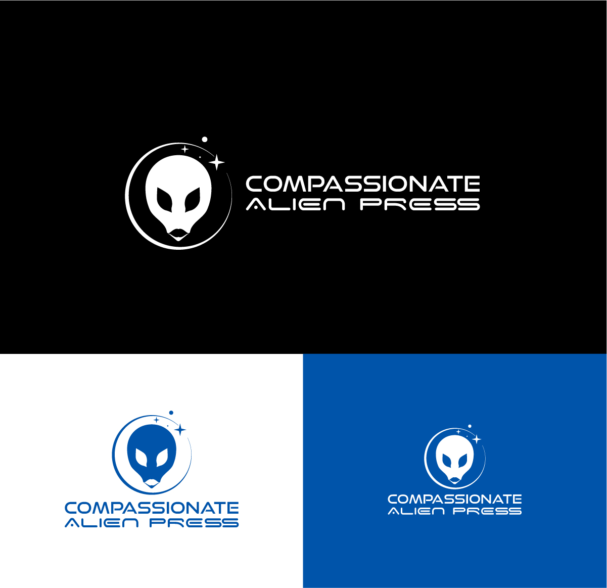 Logo Design by Owltive for Compassionate Alien Press | Design #31877094