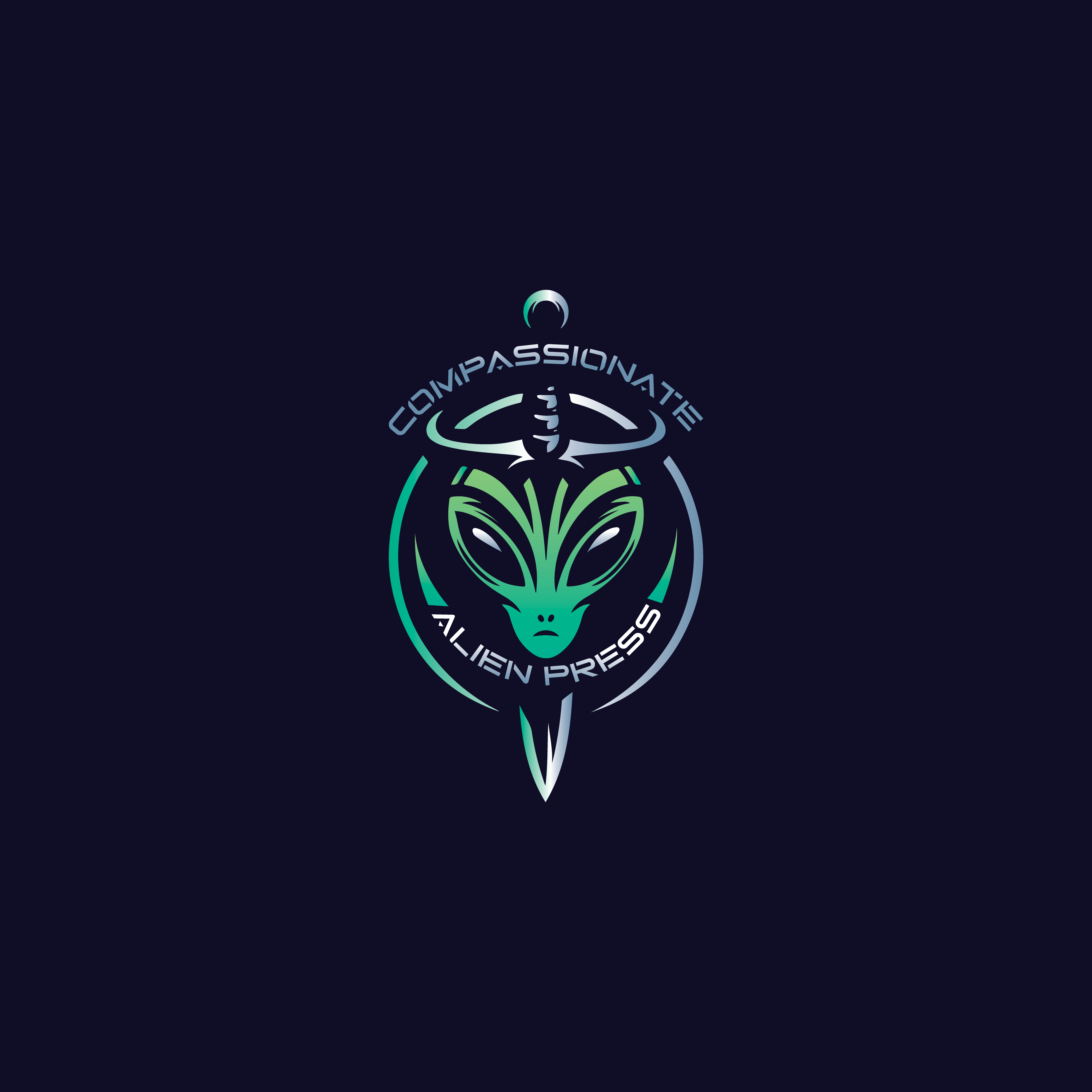 Logo Design by Jburtonux for Compassionate Alien Press | Design #31902118
