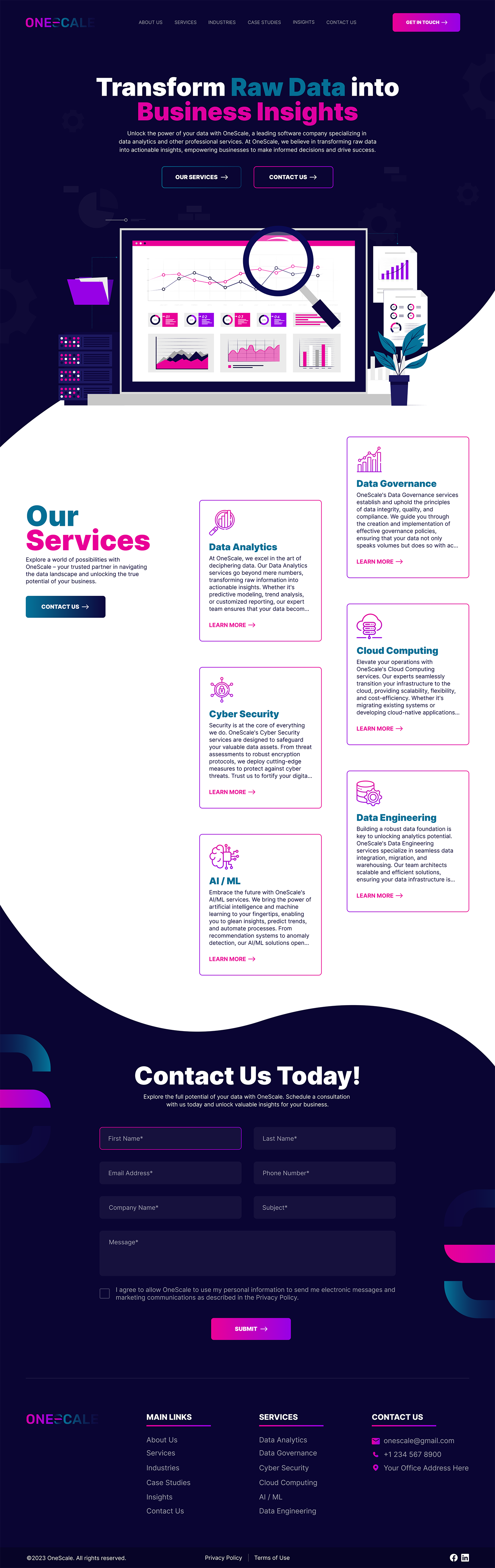 Web Design by Afeli Daniel Ifechukwude for OneScale | Design #31886083