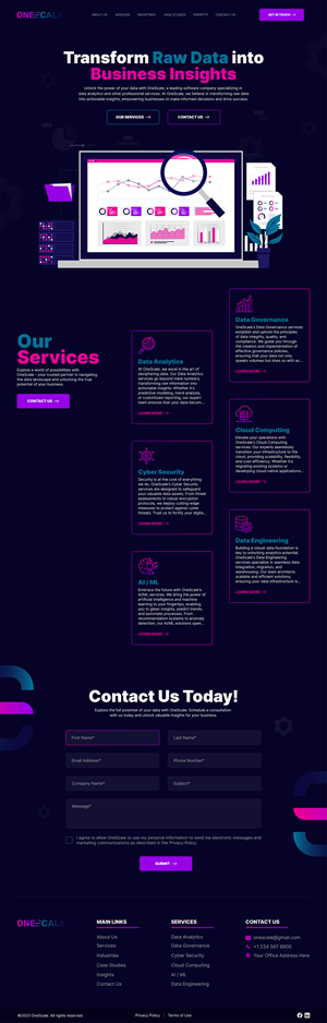 Web Design by Danny Designs & Media for OneScale | Design: #31912697
