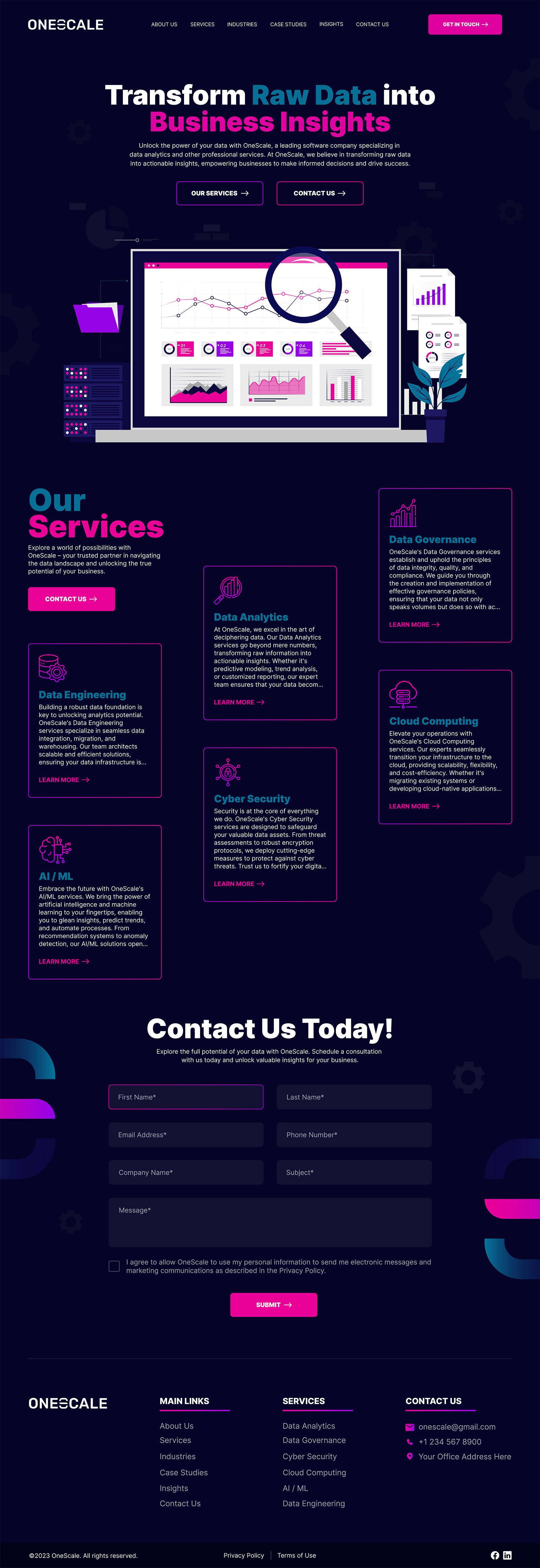 Web Design by Afeli Daniel Ifechukwude for OneScale | Design #31913956