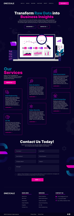 Web Design by Danny Designs & Media for OneScale | Design: #31913956