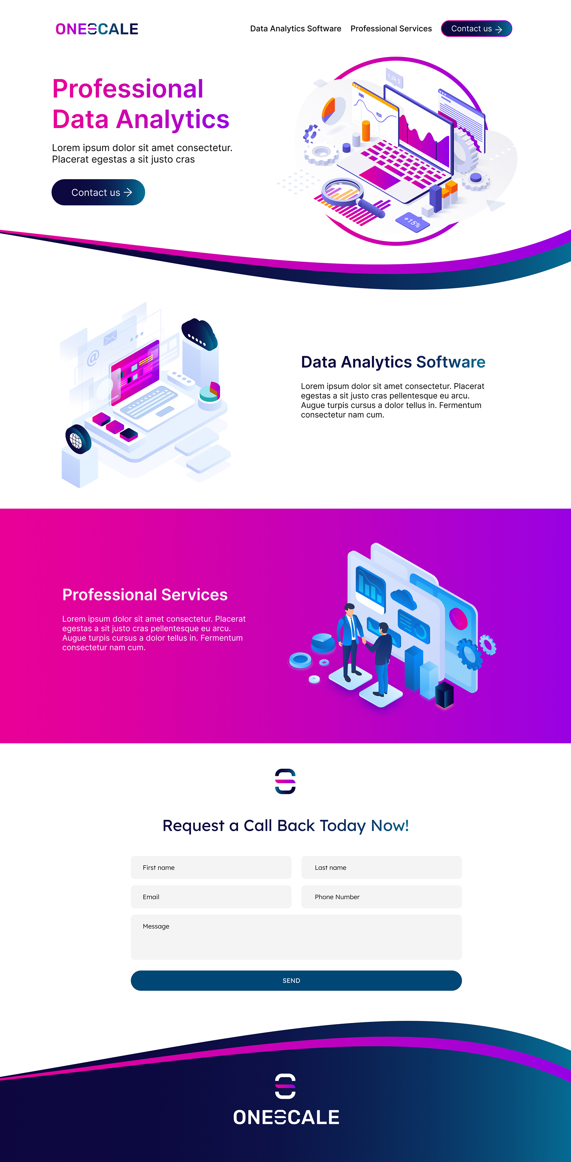 Web Design by DeriMH for OneScale | Design #31907558