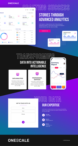 Web Design by Hafsa Fatymah for OneScale | Design: #31877611