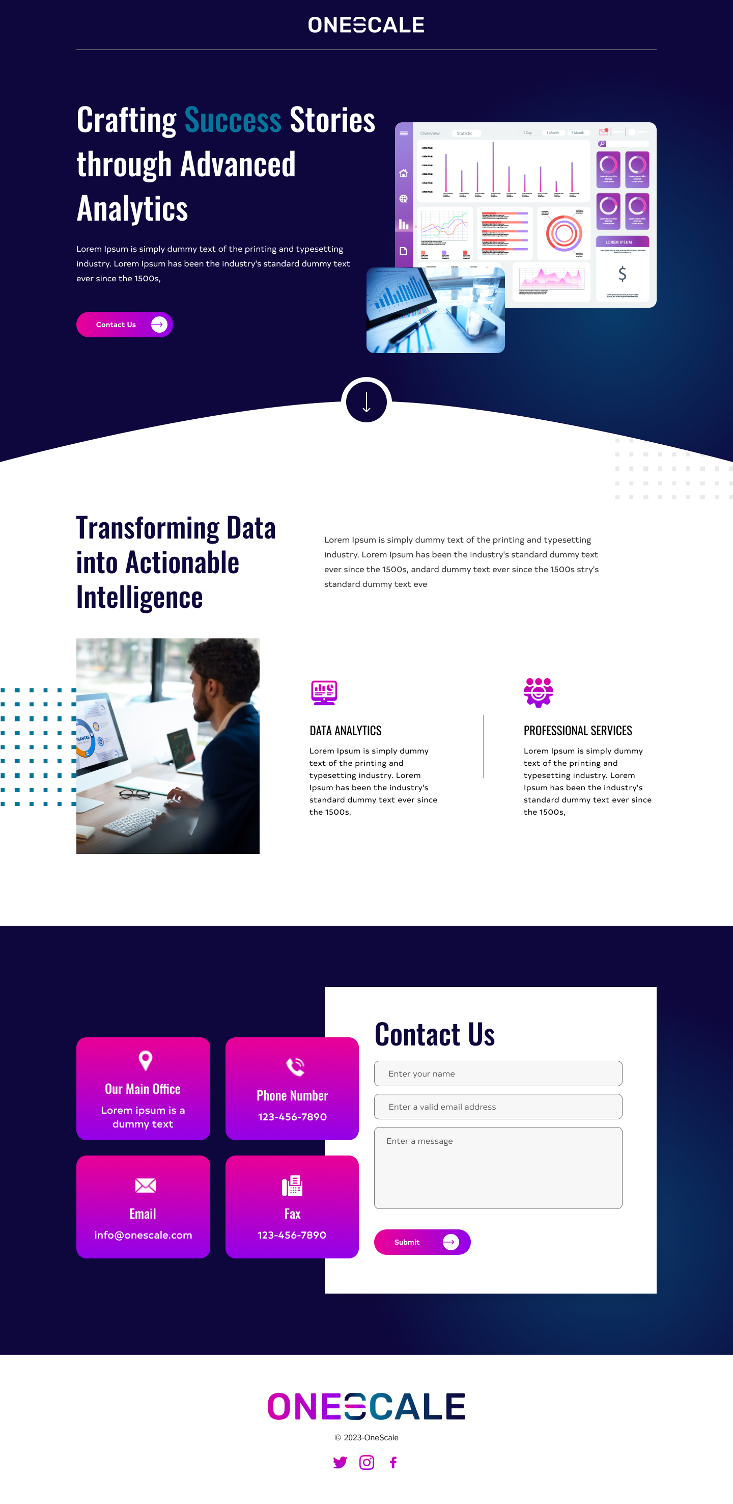 Web Design by Hafsa Fatymah for OneScale | Design #31877614