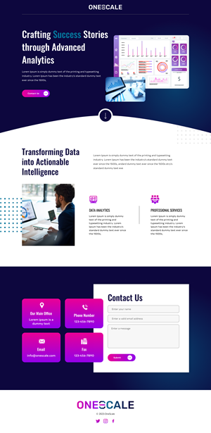 Web Design by Hafsa Fatymah for OneScale | Design: #31877614