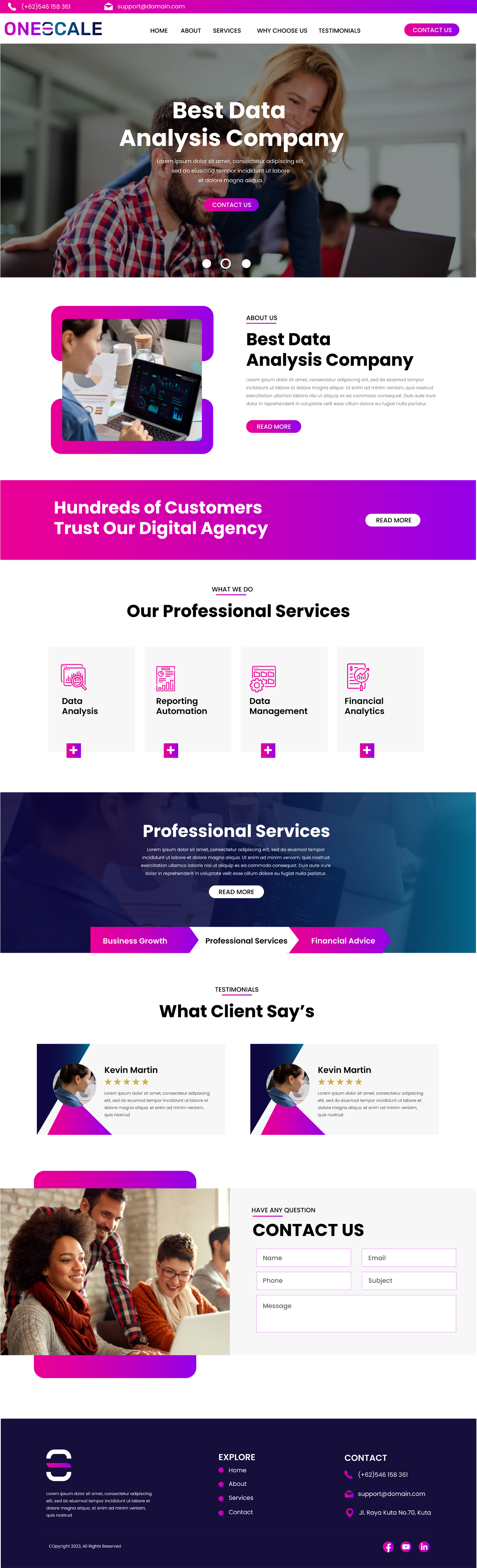 Web Design by WahDesign for OneScale | Design #31903967