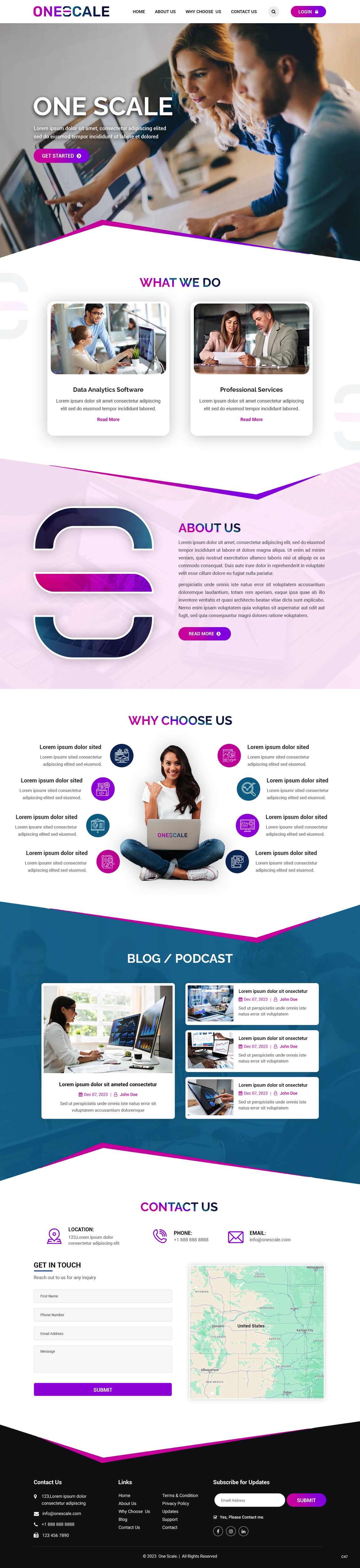 Web Design by pb for OneScale | Design #31883673