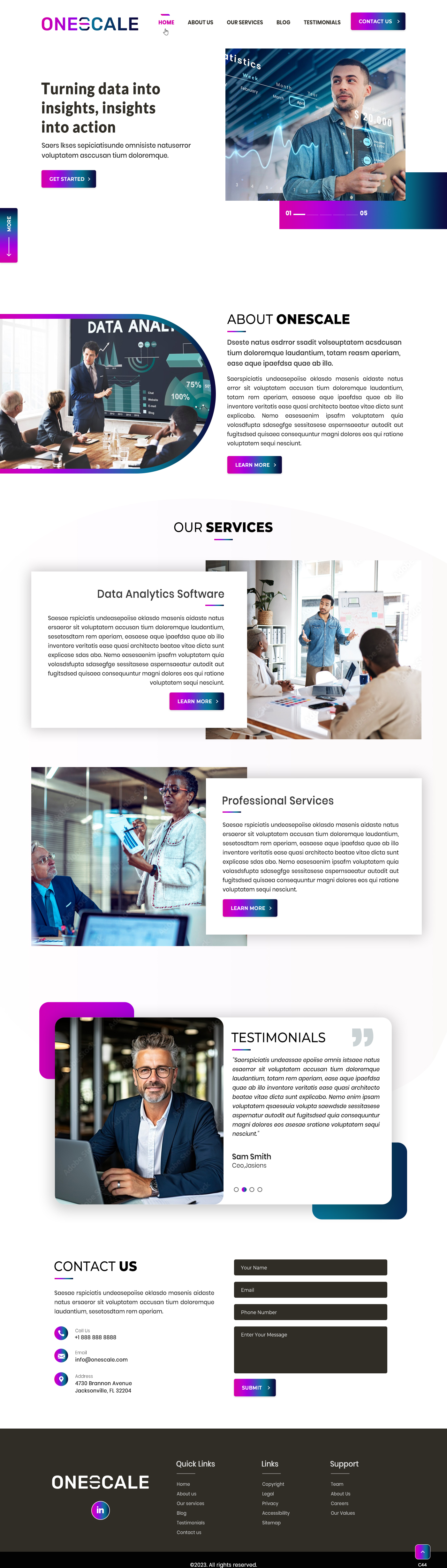 Web Design by pb for OneScale | Design #31883675