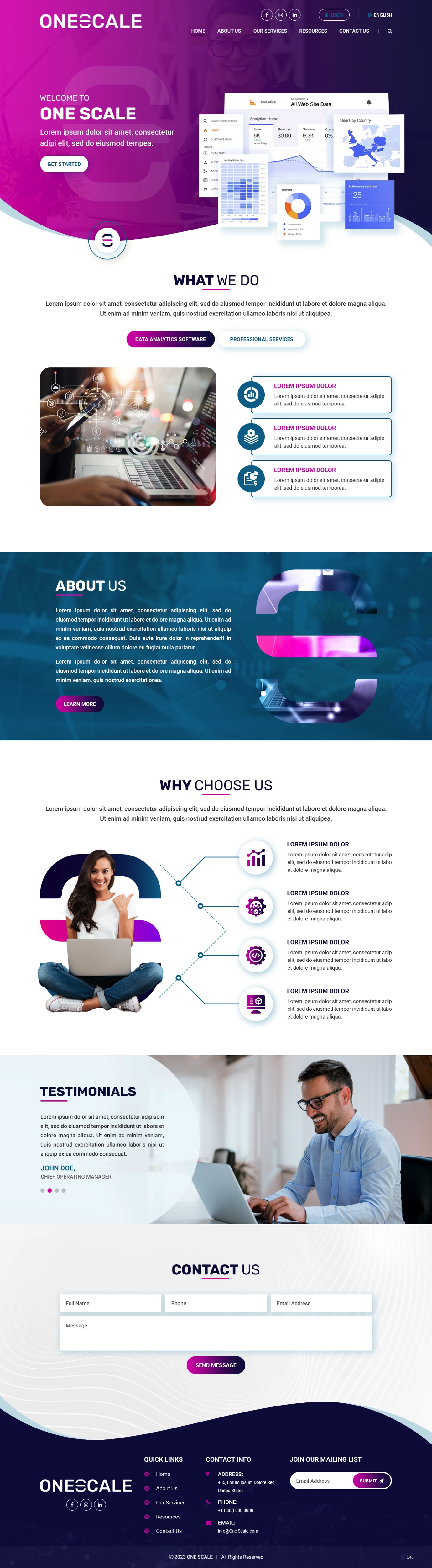 Web Design by pb for OneScale | Design #31883676