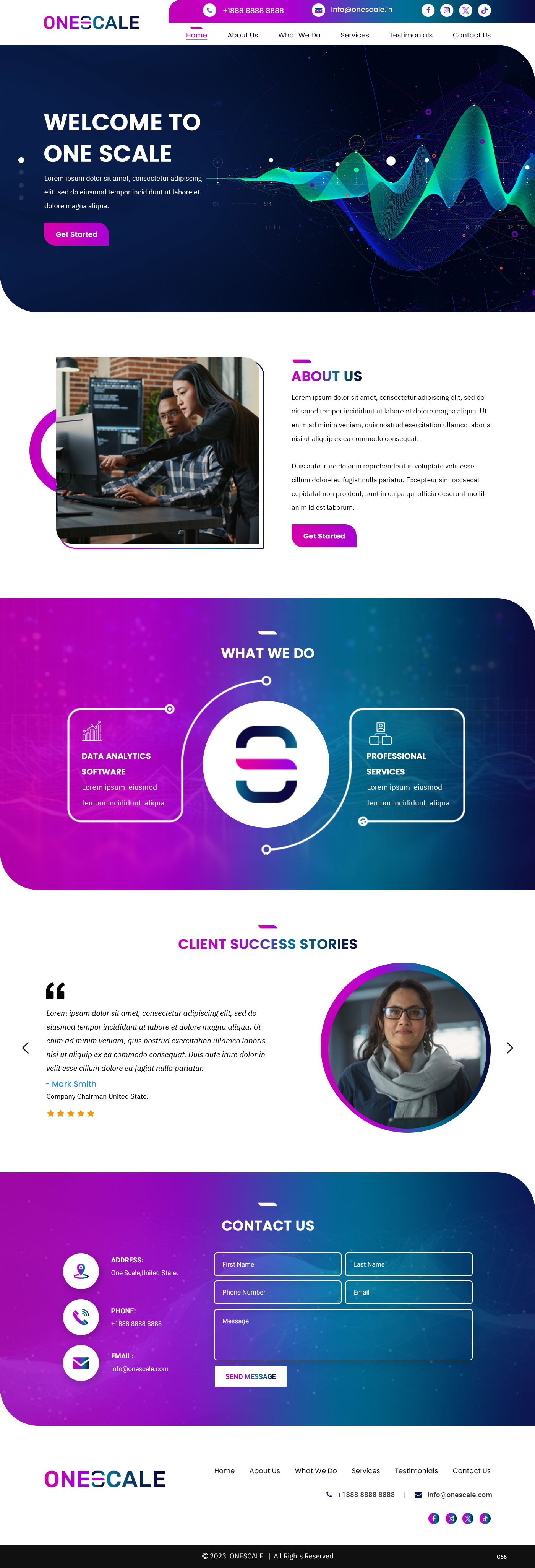 Web Design by pb for OneScale | Design #31883678