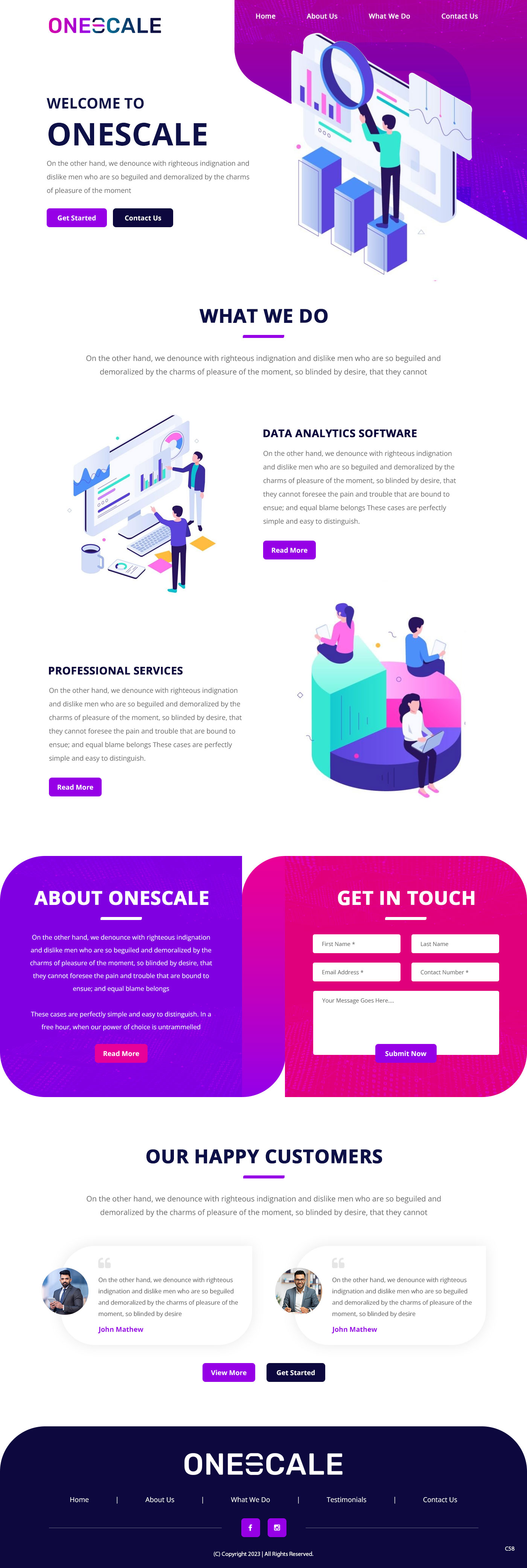 Web Design by pb for OneScale | Design #31883679