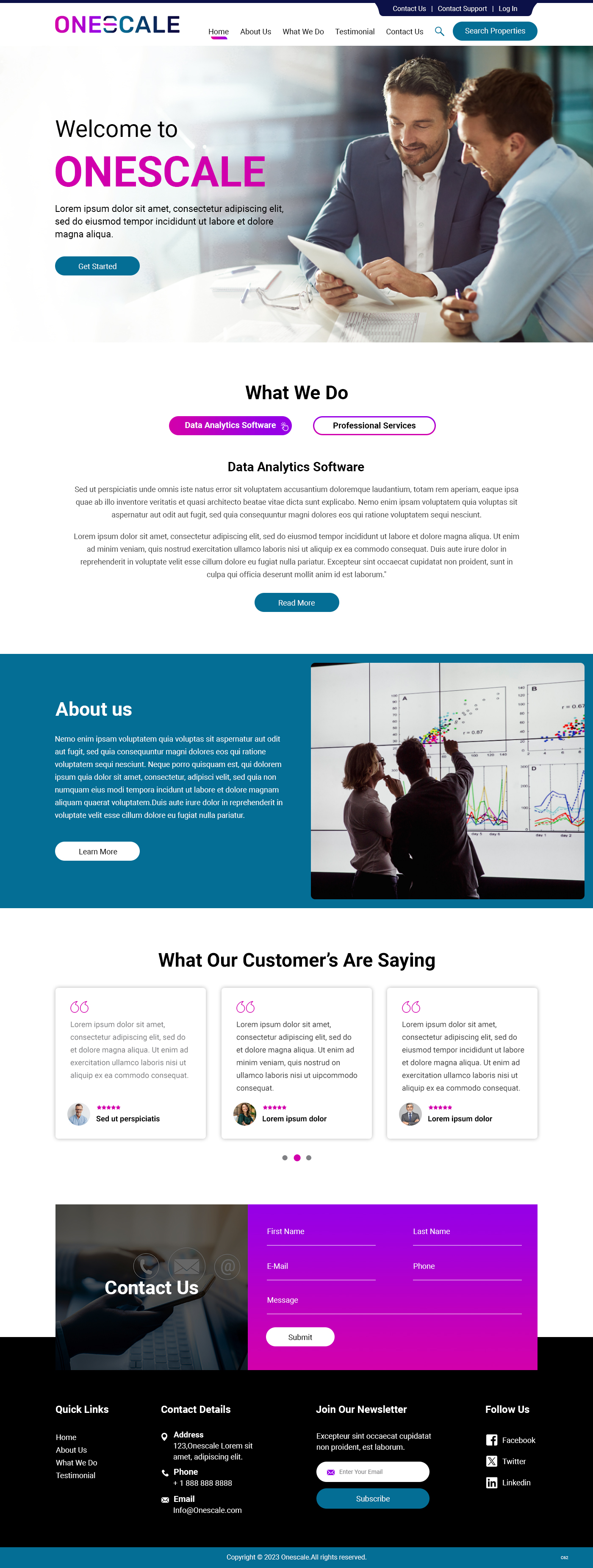 Web Design by pb for OneScale | Design #31883680