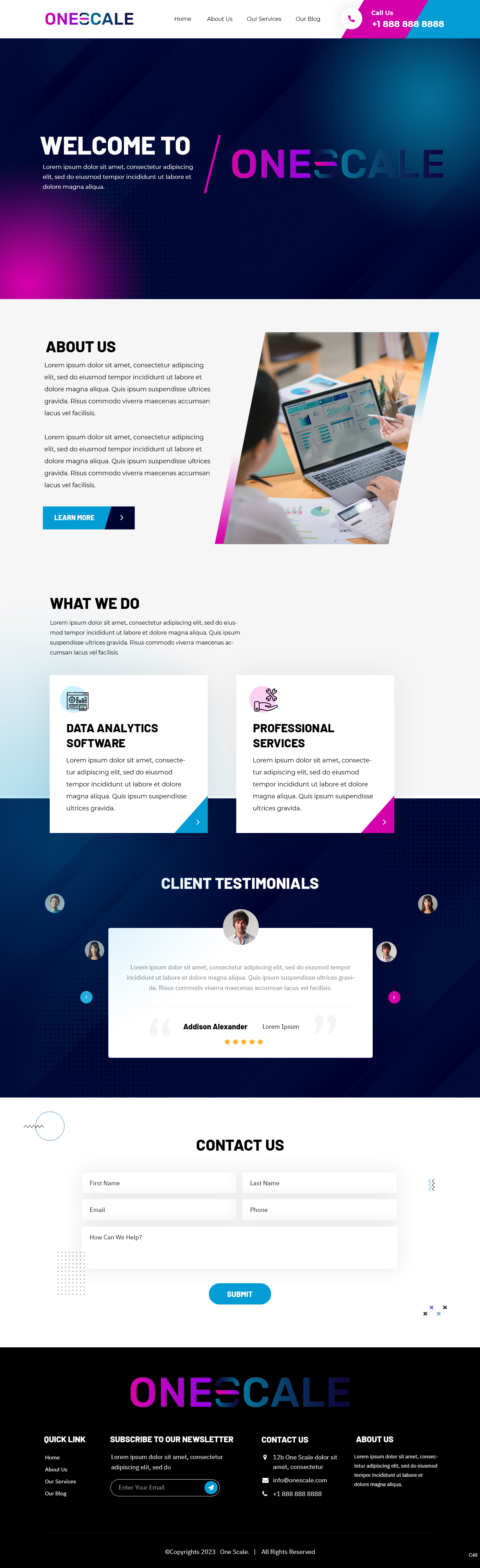Web Design by pb for OneScale | Design #31883681