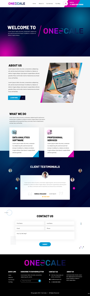 Web Design by pb for OneScale | Design: #31883681