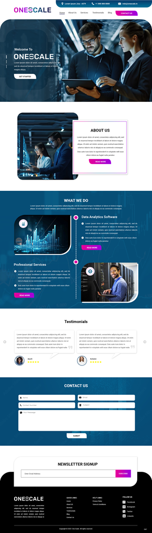 Web Design by pb for OneScale | Design: #31883685