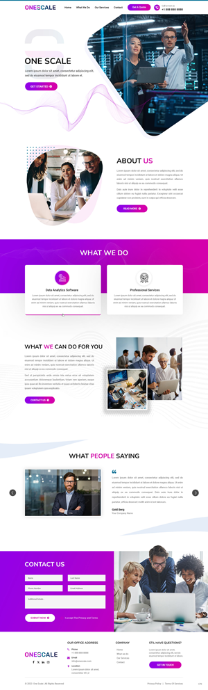 Web Design by pb for OneScale | Design: #31883686